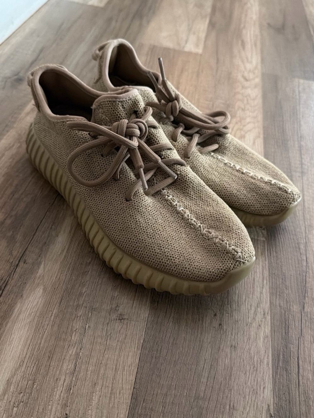Yeezy Athletic Knit Sneakers in Tan